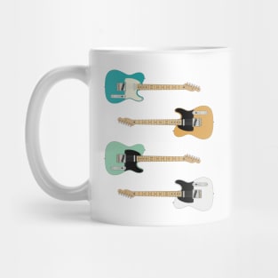 T Style Electric Guitar Maple Pack Mug